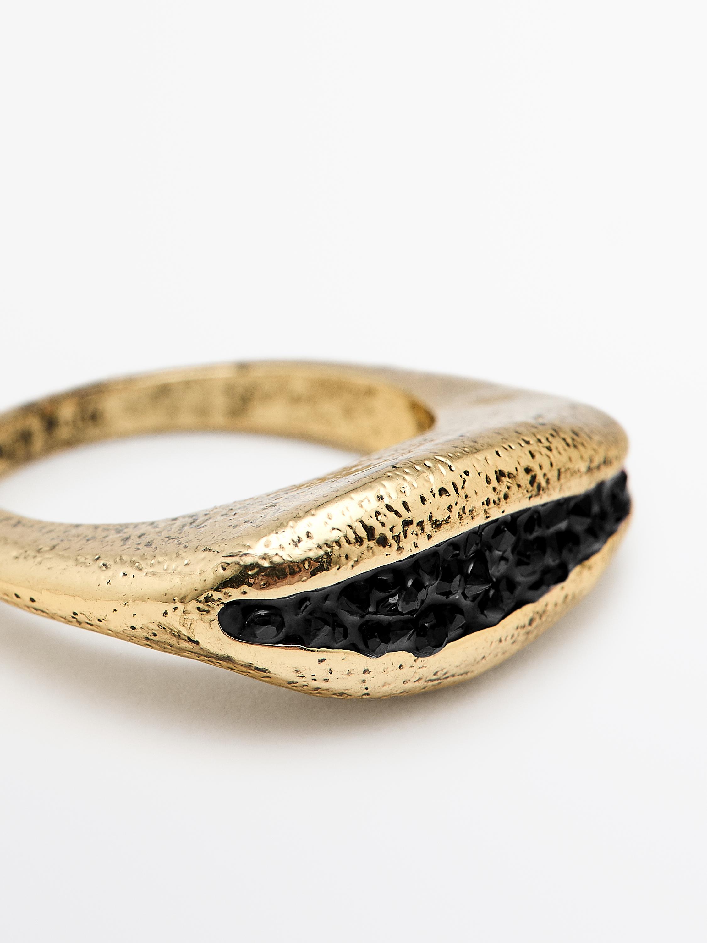 Bague irrégulière brillante